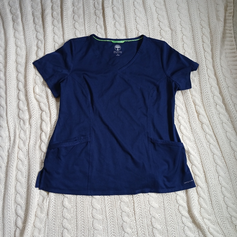 Women's Navy Blue scrub top